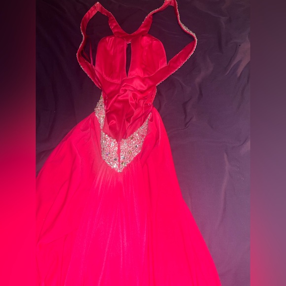 Sheath/Column Sweep Train Prom Dress With back Open - Picture 2 of 4